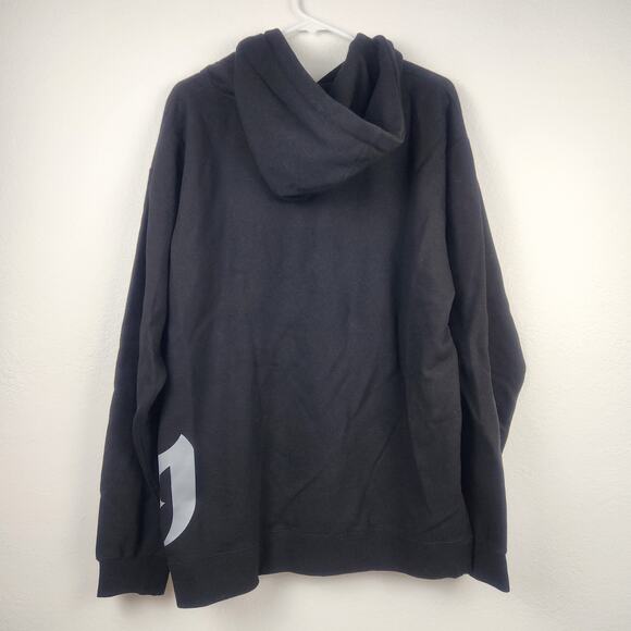 90s Hostility Hoodie Sweatshirt Black Size Large Men NWT Y2K - Picture 3 of 6